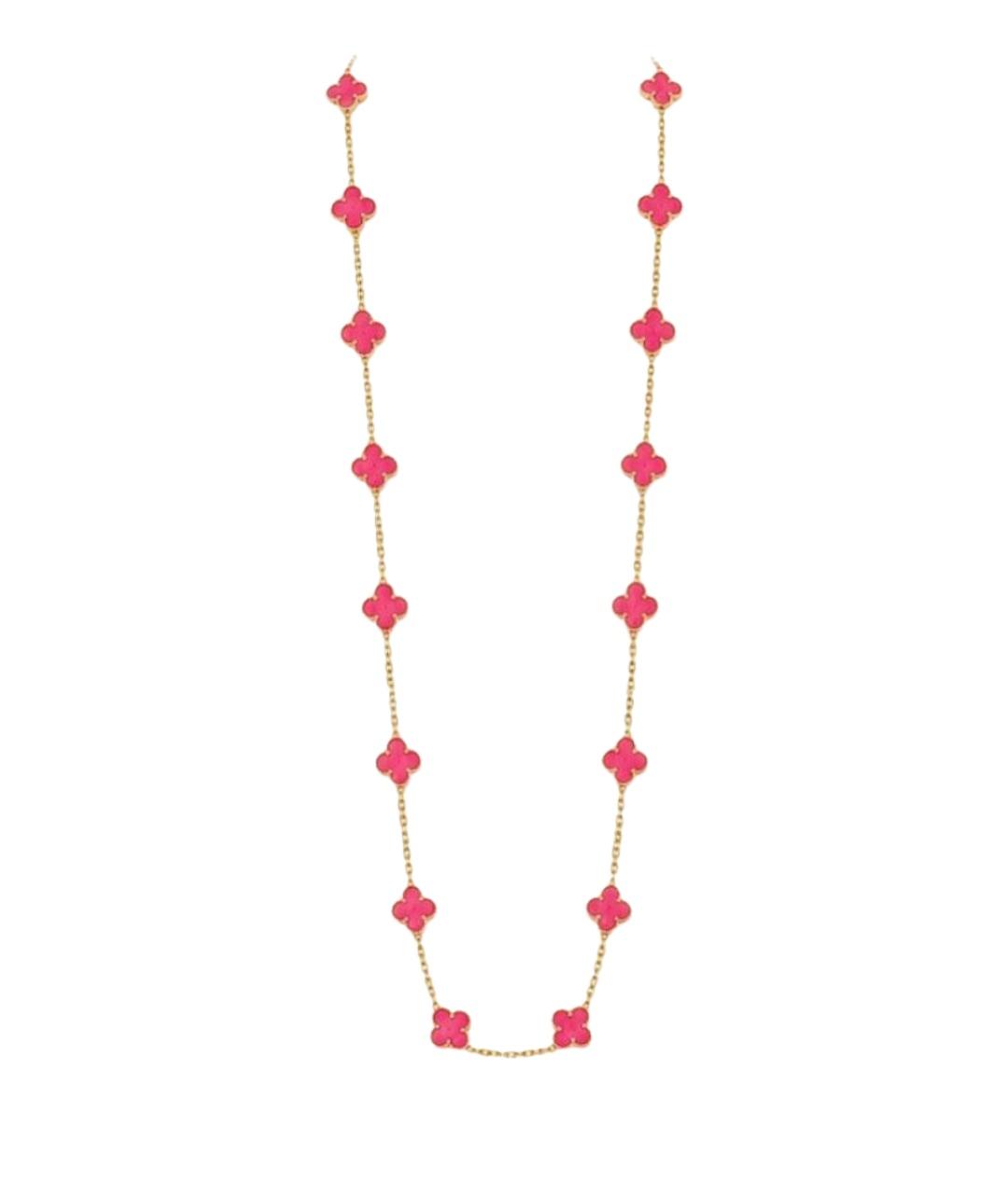 VAN CLEEF & ARPELS Розовое колье из желтого золота, фото 1