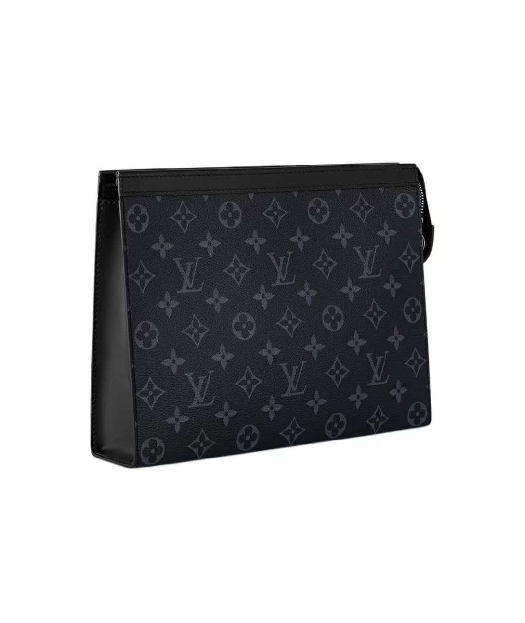 LOUIS VUITTON Черная кожаная поясная сумка, фото 2