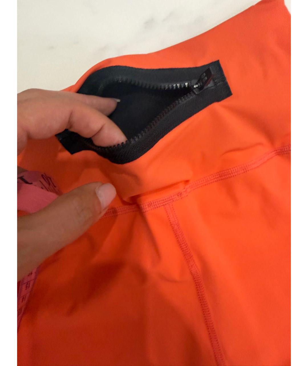 OFF-WHITE Оранжевые леггинсы и велосипедки, фото 7
