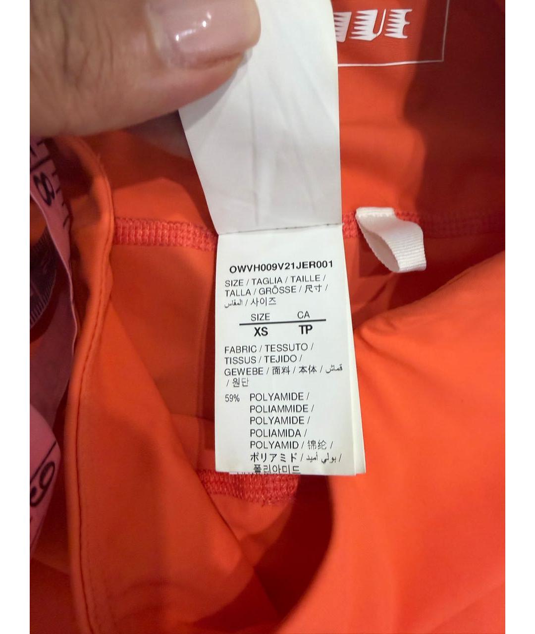 OFF-WHITE Оранжевые леггинсы и велосипедки, фото 3