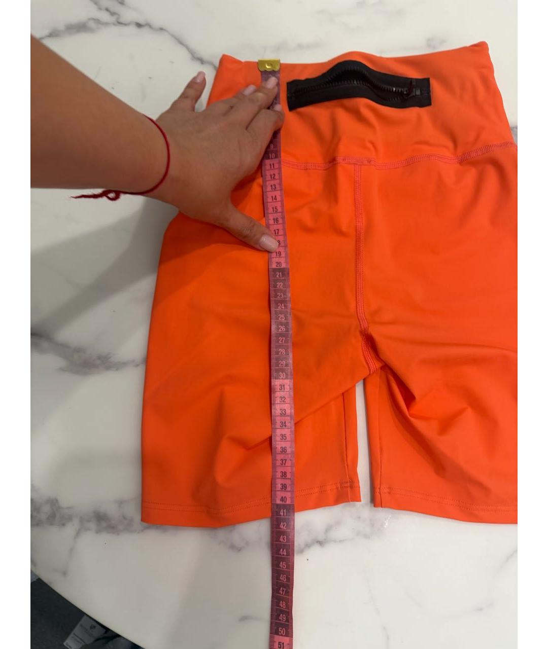 OFF-WHITE Оранжевые леггинсы и велосипедки, фото 5
