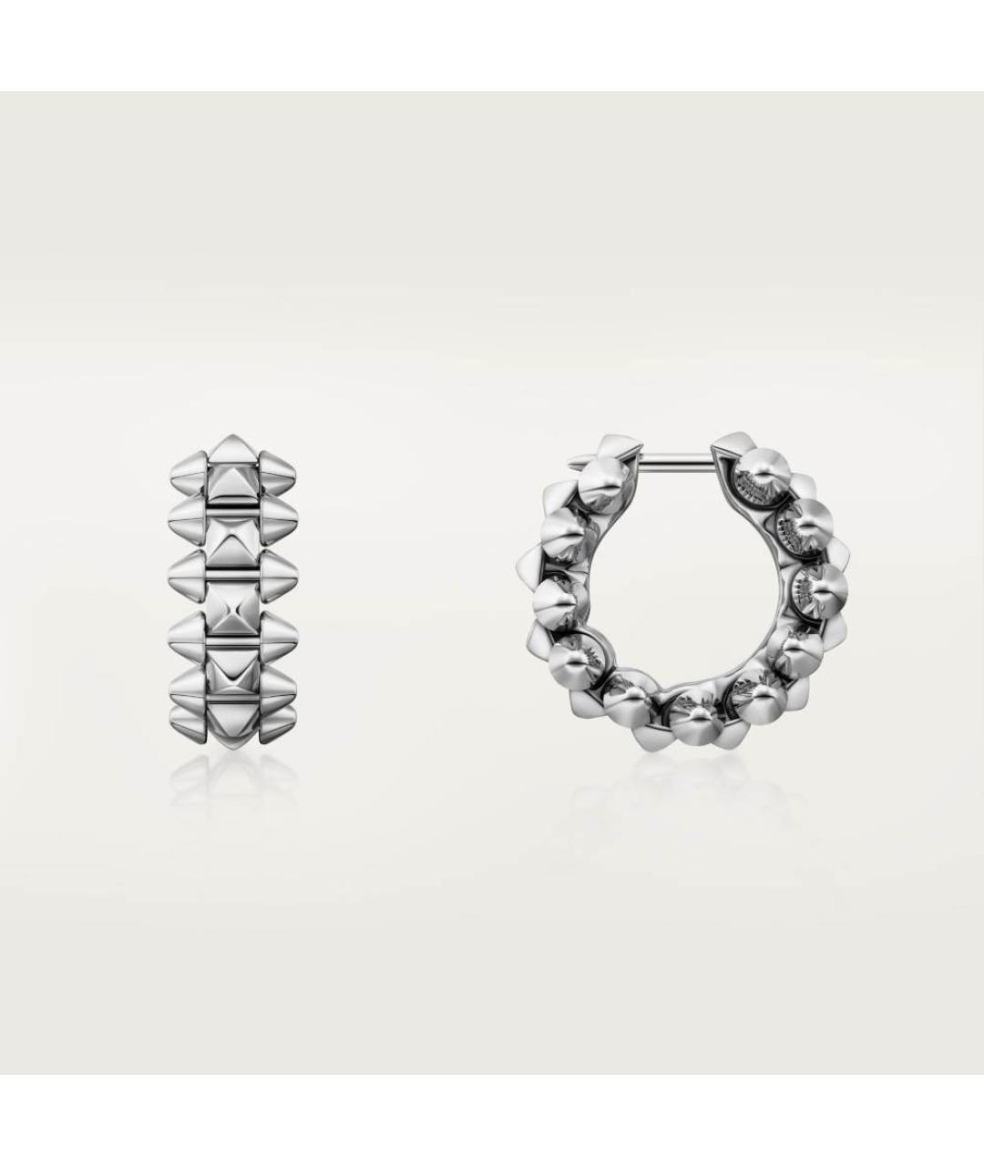 CARTIER Серебряные серьги из белого золота, фото 3
