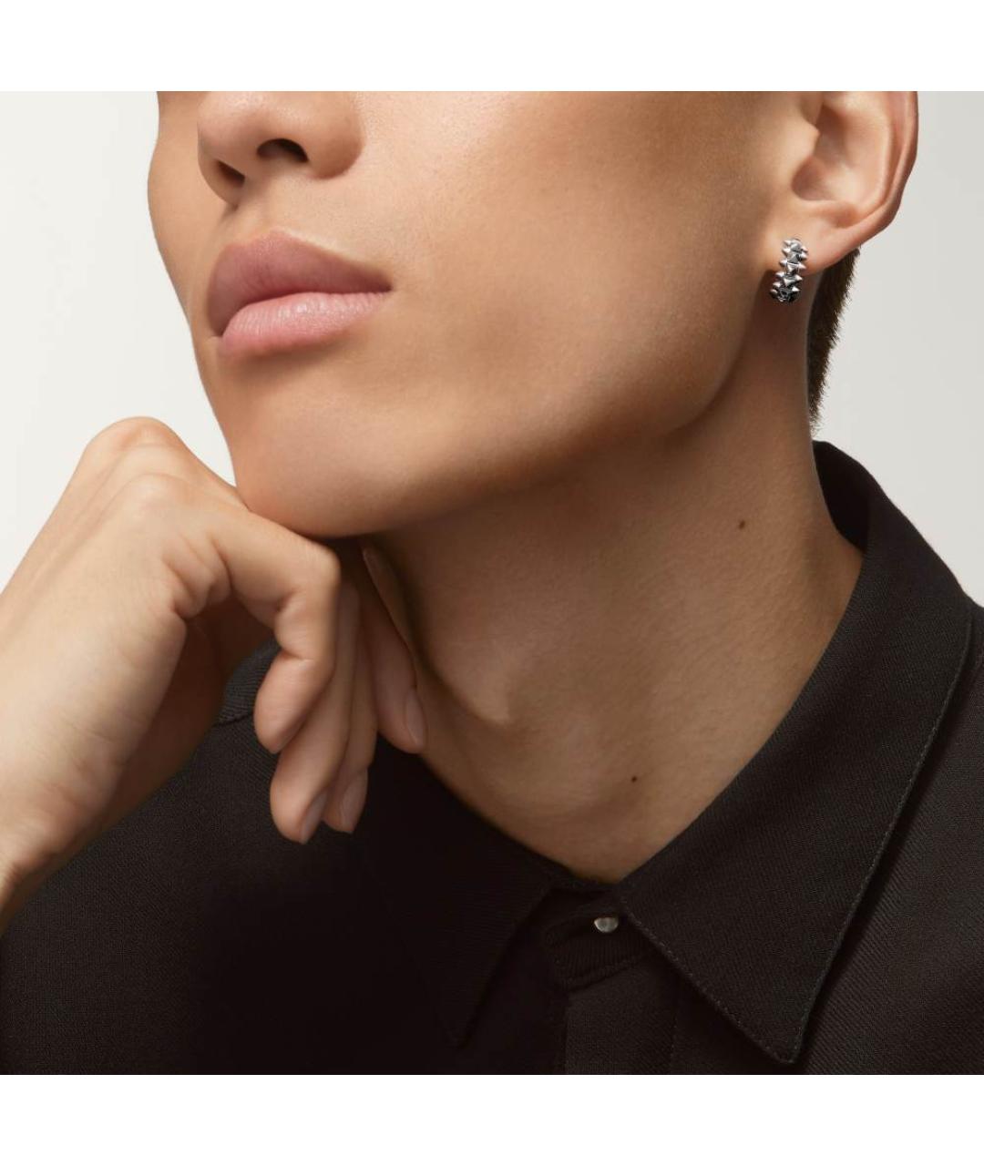 CARTIER Серебряные серьги из белого золота, фото 2