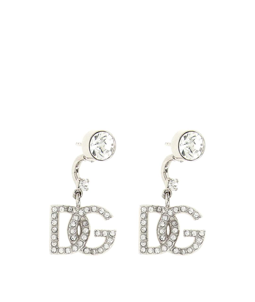 DOLCE&GABBANA Серебряные металлические серьги, фото 1