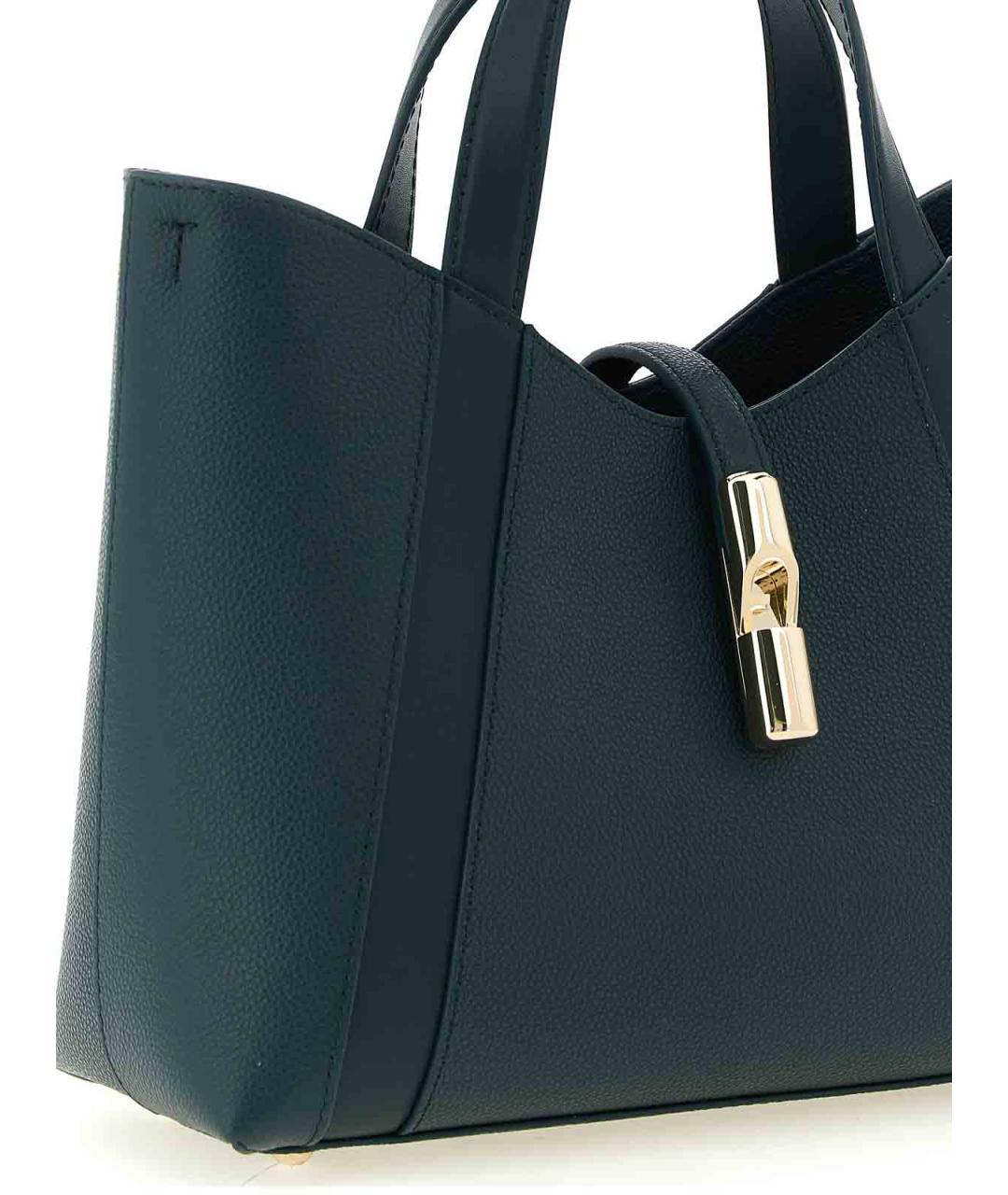 FURLA Зеленая кожаная сумка тоут, фото 3