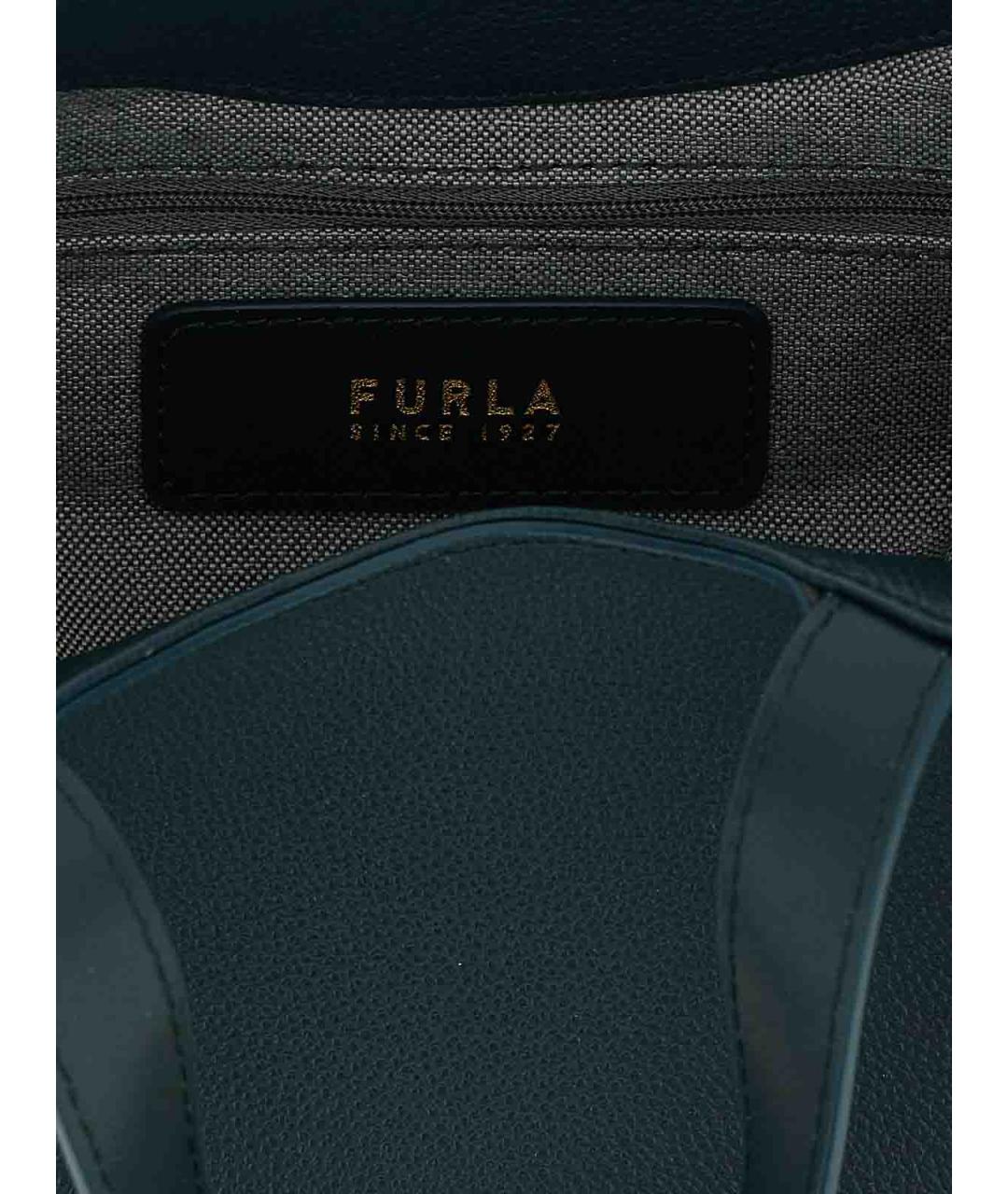 FURLA Зеленая кожаная сумка тоут, фото 4