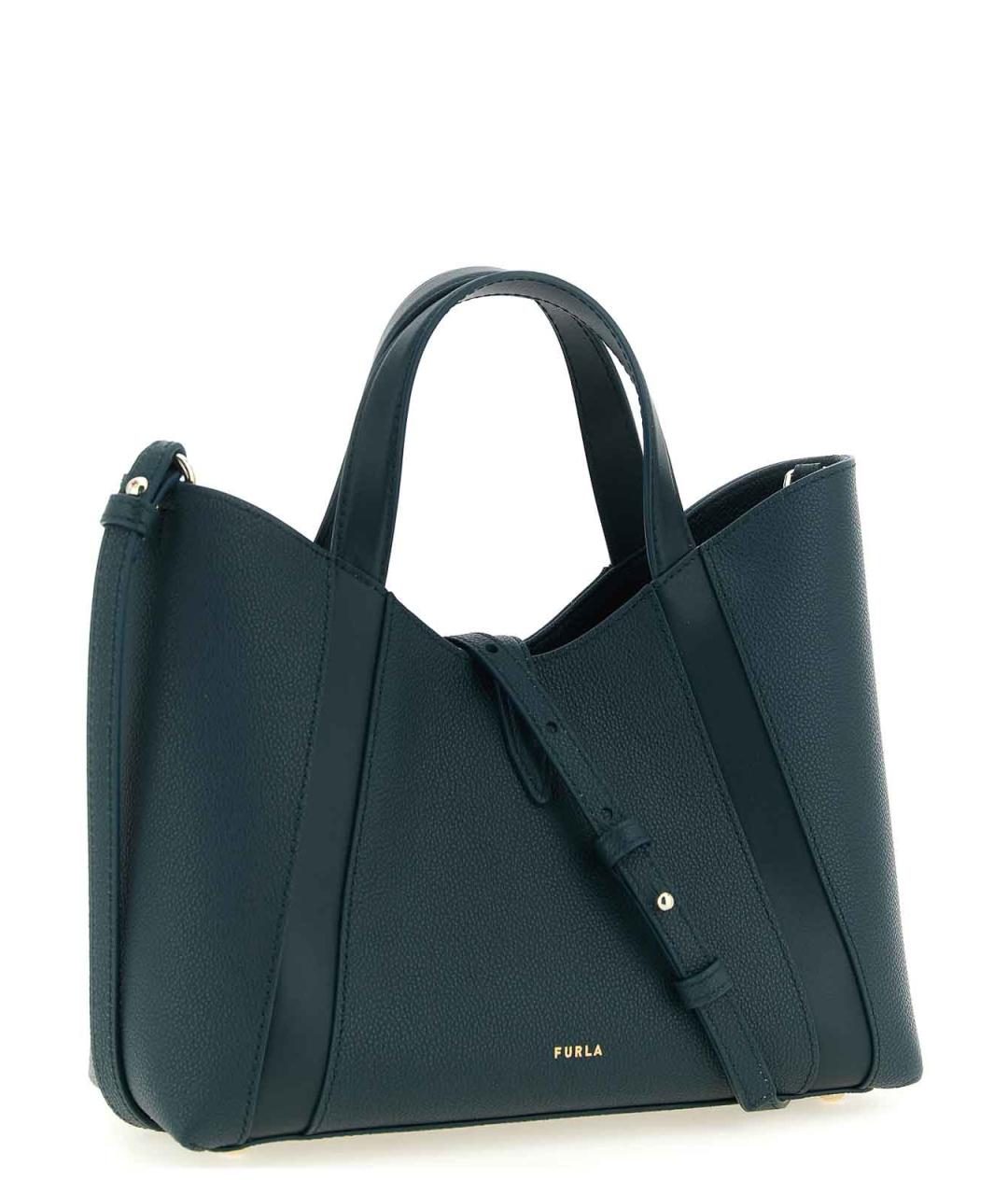 FURLA Зеленая кожаная сумка тоут, фото 2