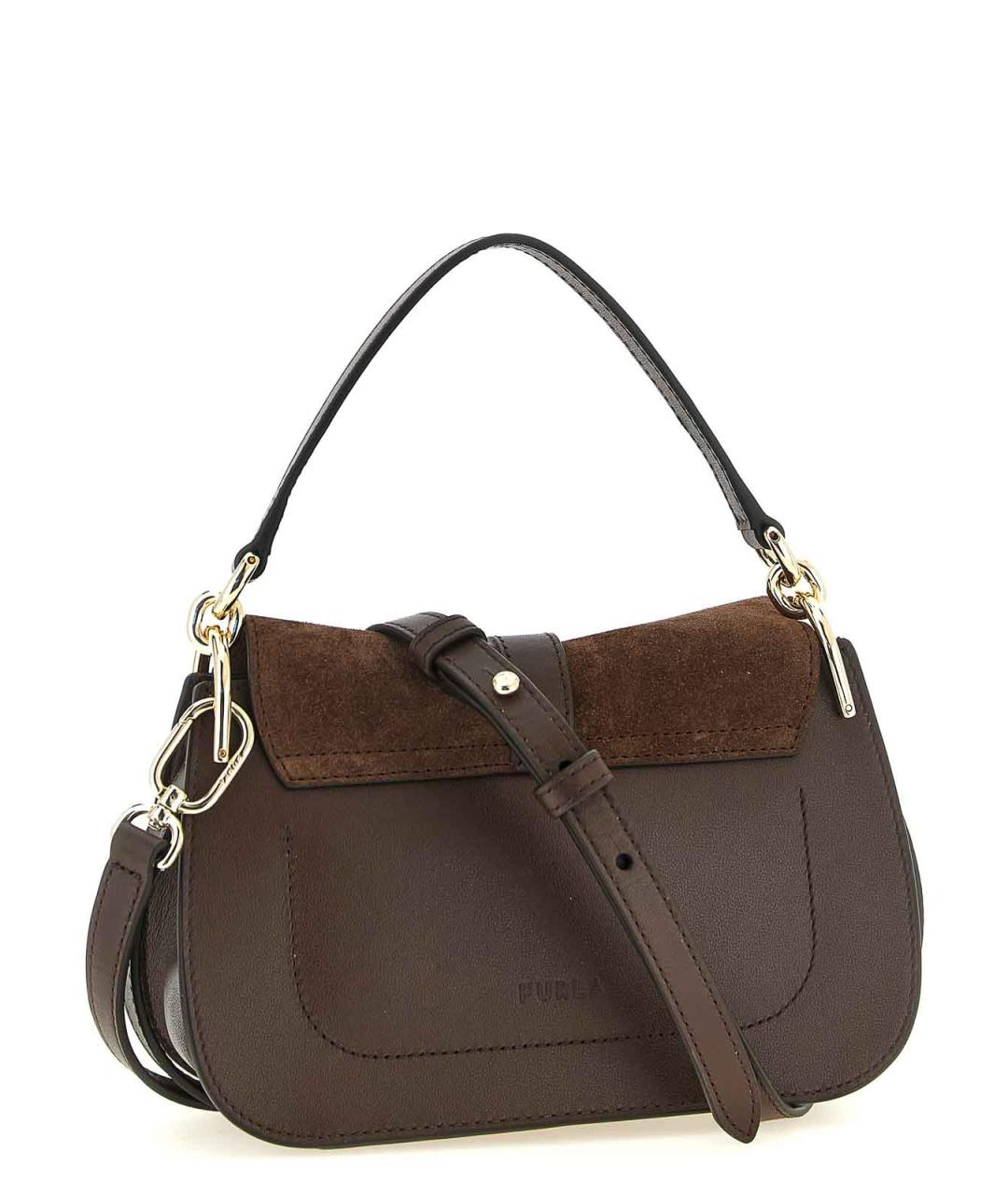 FURLA Коричневая замшевая сумка через плечо, фото 2