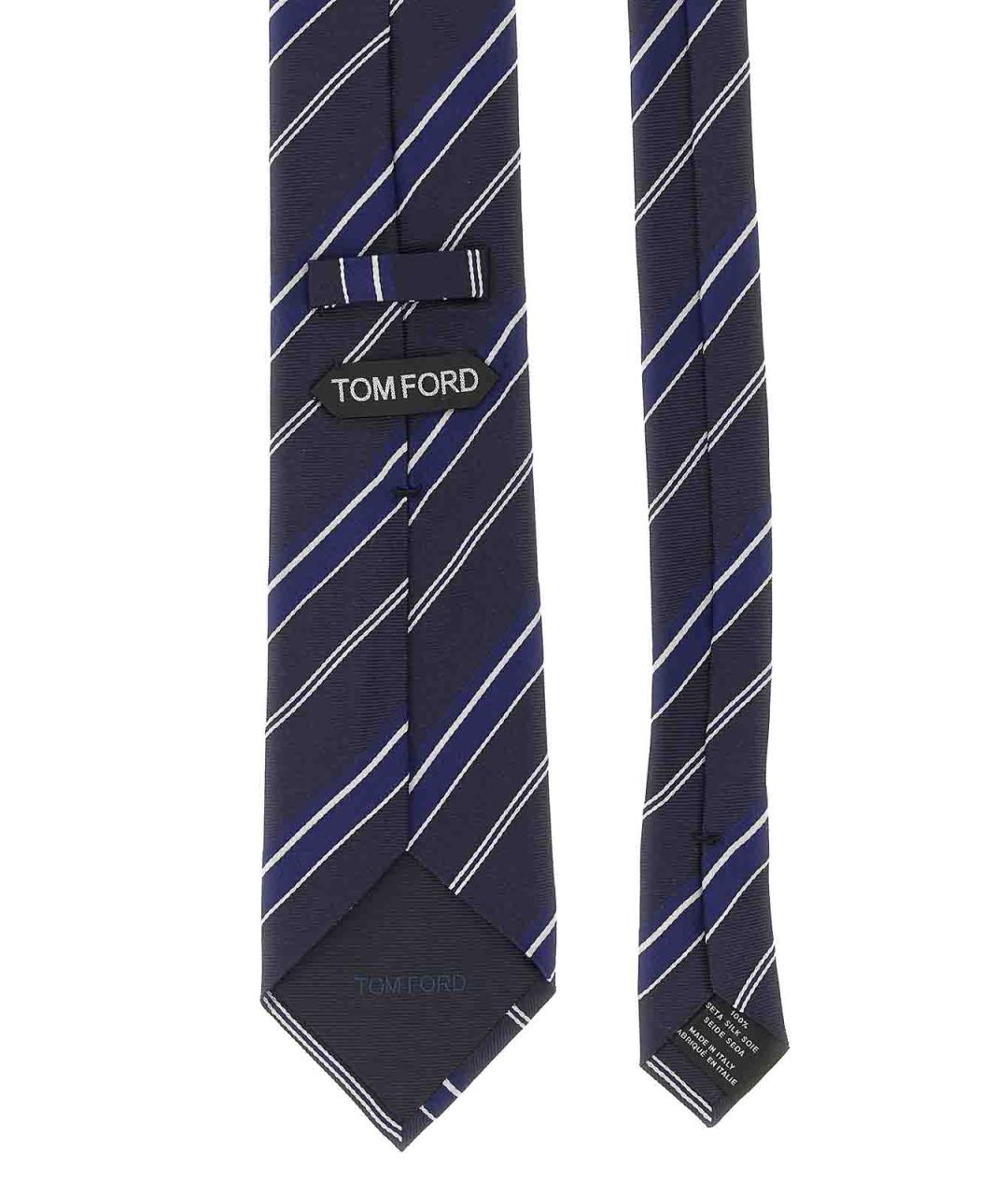 TOM FORD Синий шелковый галстук, фото 2