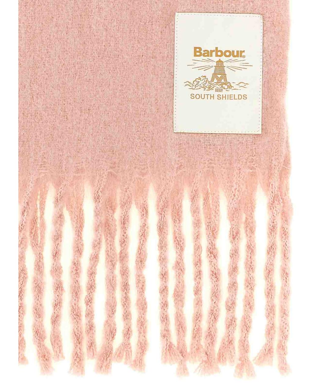 BARBOUR Розовый шарф, фото 2