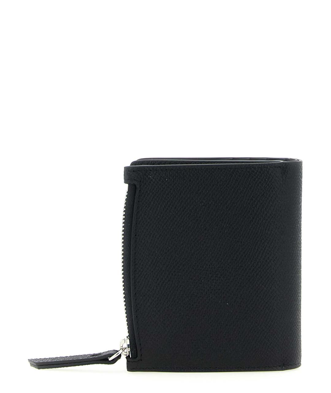 MAISON MARGIELA Черный кожаный кошелек, фото 2