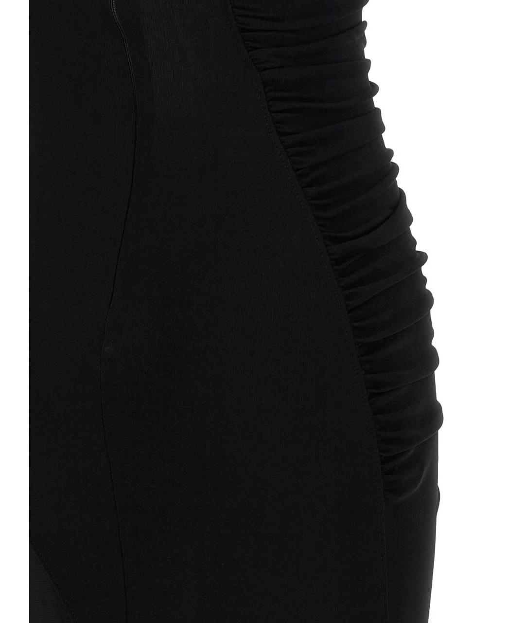 VICTORIA BECKHAM Черное вискозное платье, фото 4