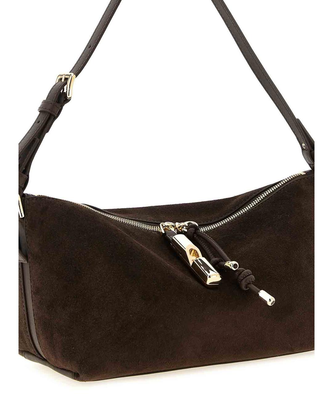FURLA Коричневая замшевая сумка через плечо, фото 3