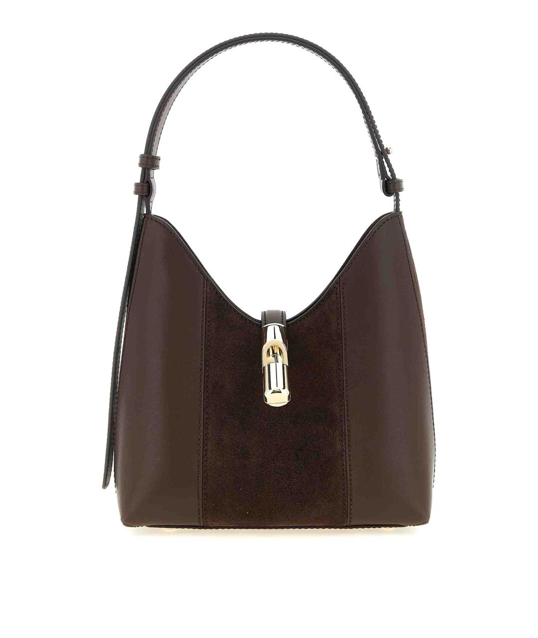 FURLA Коричневая замшевая сумка через плечо, фото 1
