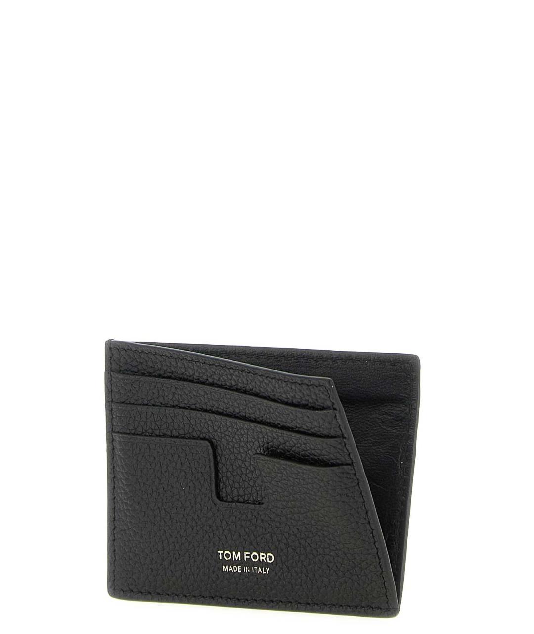 TOM FORD Черный кожаный кардхолдер, фото 3