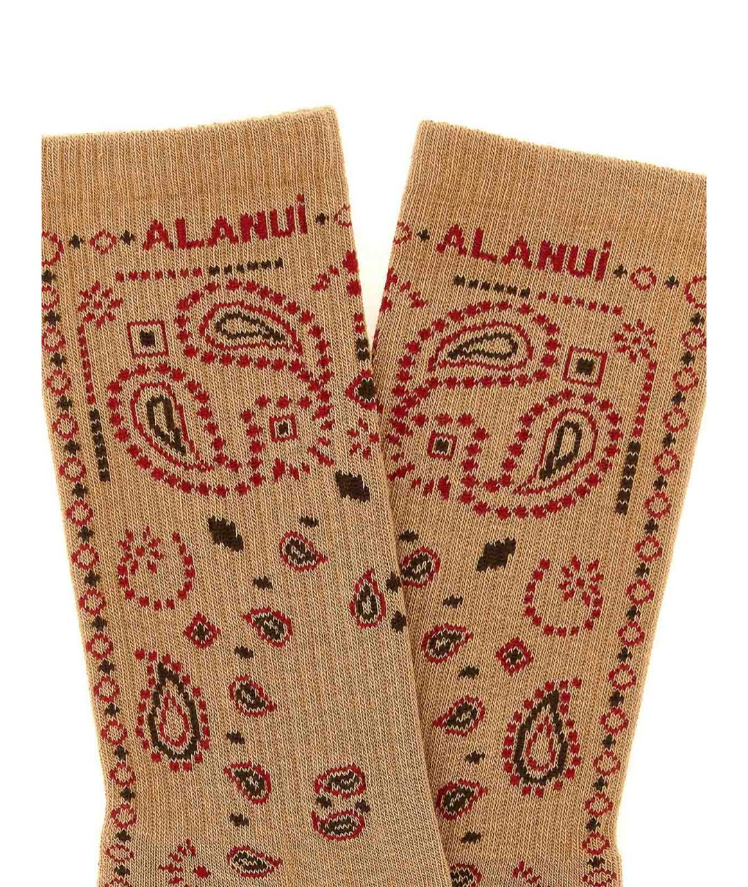 ALANUI Бежевые носки, чулки и колготы, фото 3