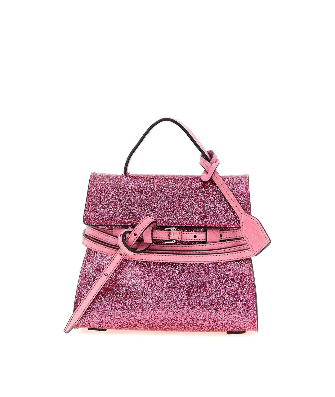 MOSCHINO Розовая кожаная сумка тоут, фото 1