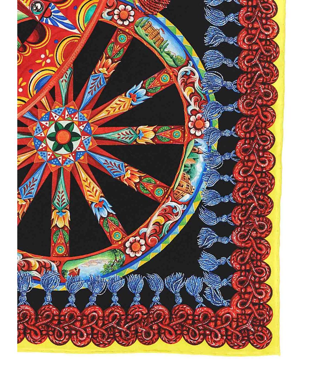 DOLCE&GABBANA Мульти шелковый шарф, фото 2