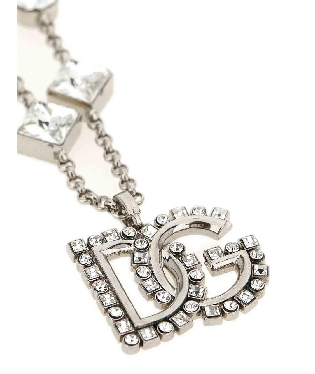 DOLCE&GABBANA Серебряная металлическая цепочка, фото 3