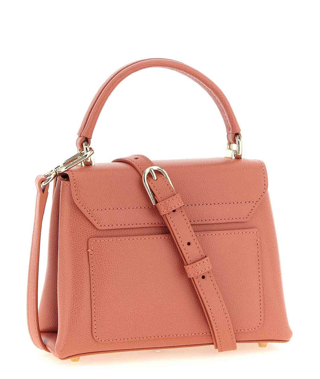 FURLA Розовая кожаная сумка с короткими ручками, фото 2