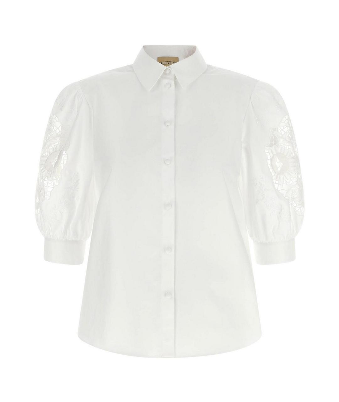 VALENTINO Белая хлопковая рубашка, фото 1
