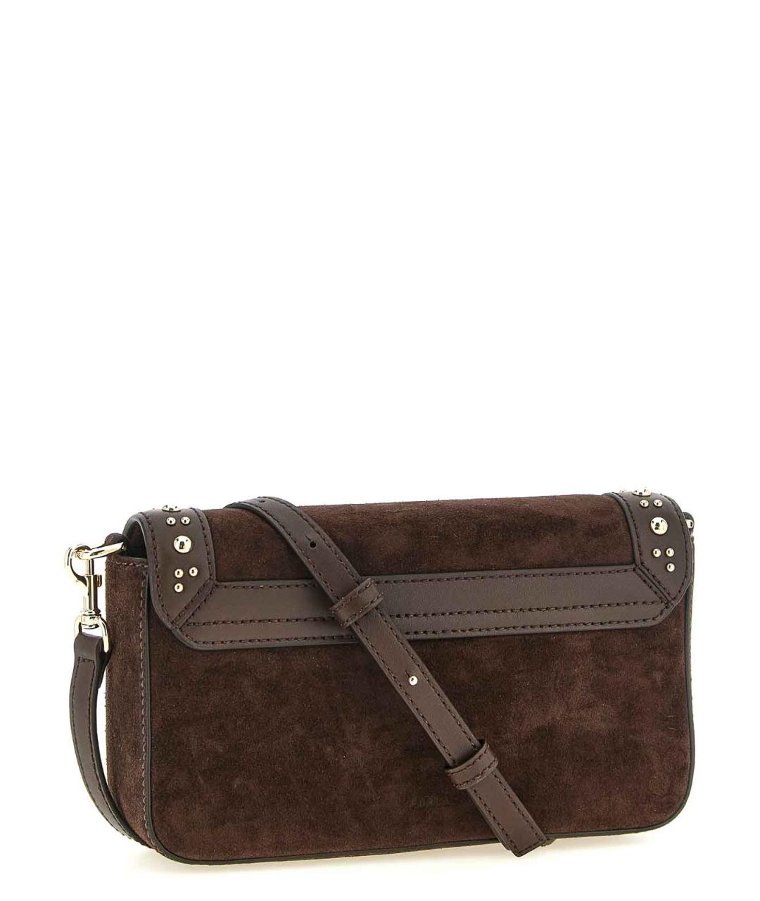 FURLA Коричневая замшевая сумка через плечо, фото 2