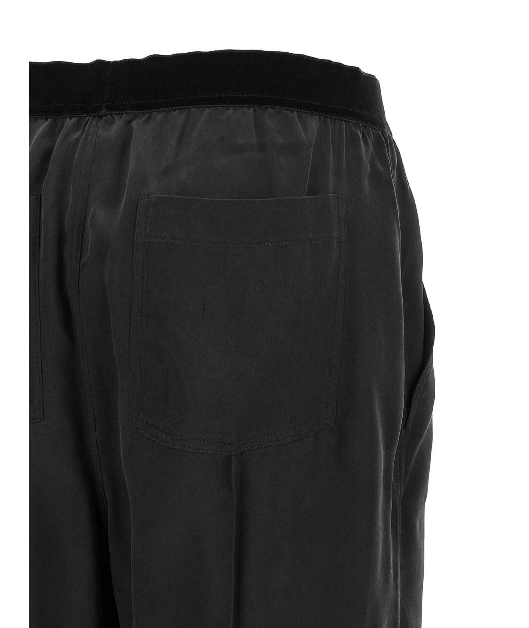 TOM FORD Черные шелковые прямые брюки, фото 4