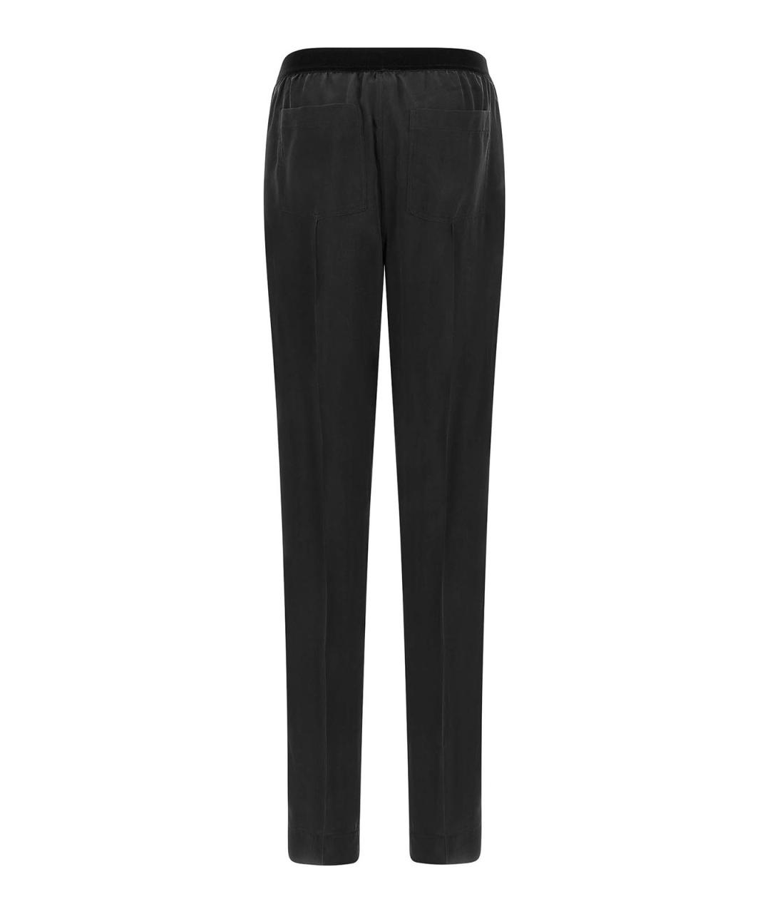TOM FORD Черные шелковые прямые брюки, фото 2
