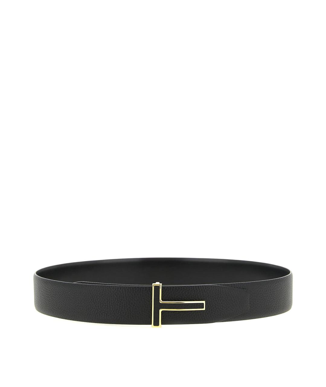 TOM FORD Черный кожаный ремень, фото 1