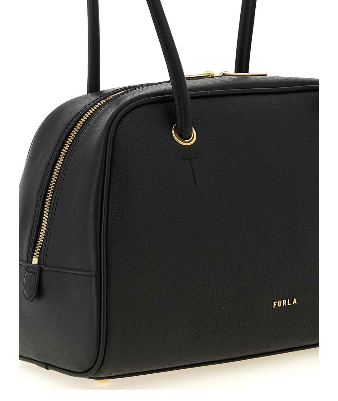 FURLA Черная кожаная сумка через плечо, фото 3