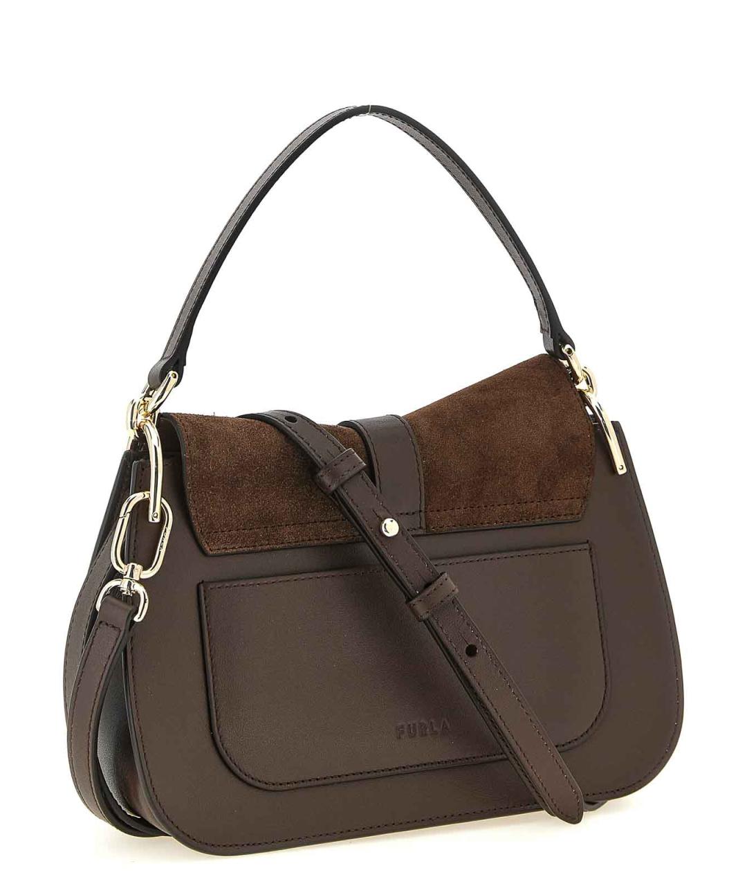 FURLA Коричневая замшевая сумка через плечо, фото 2
