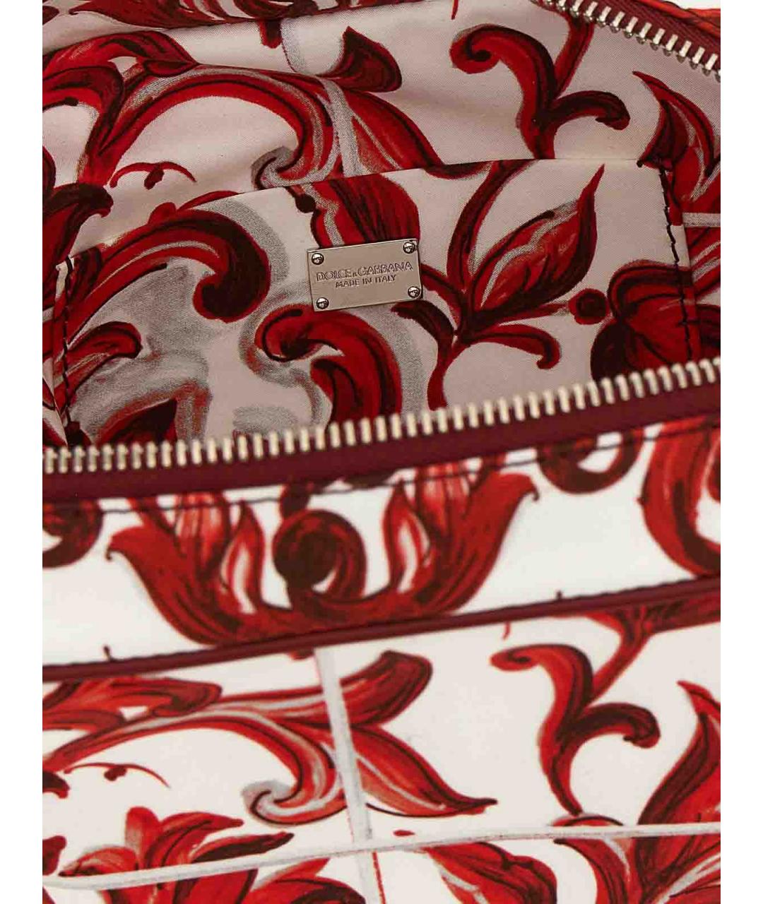 DOLCE&GABBANA Красная кожаная сумка на плечо, фото 4