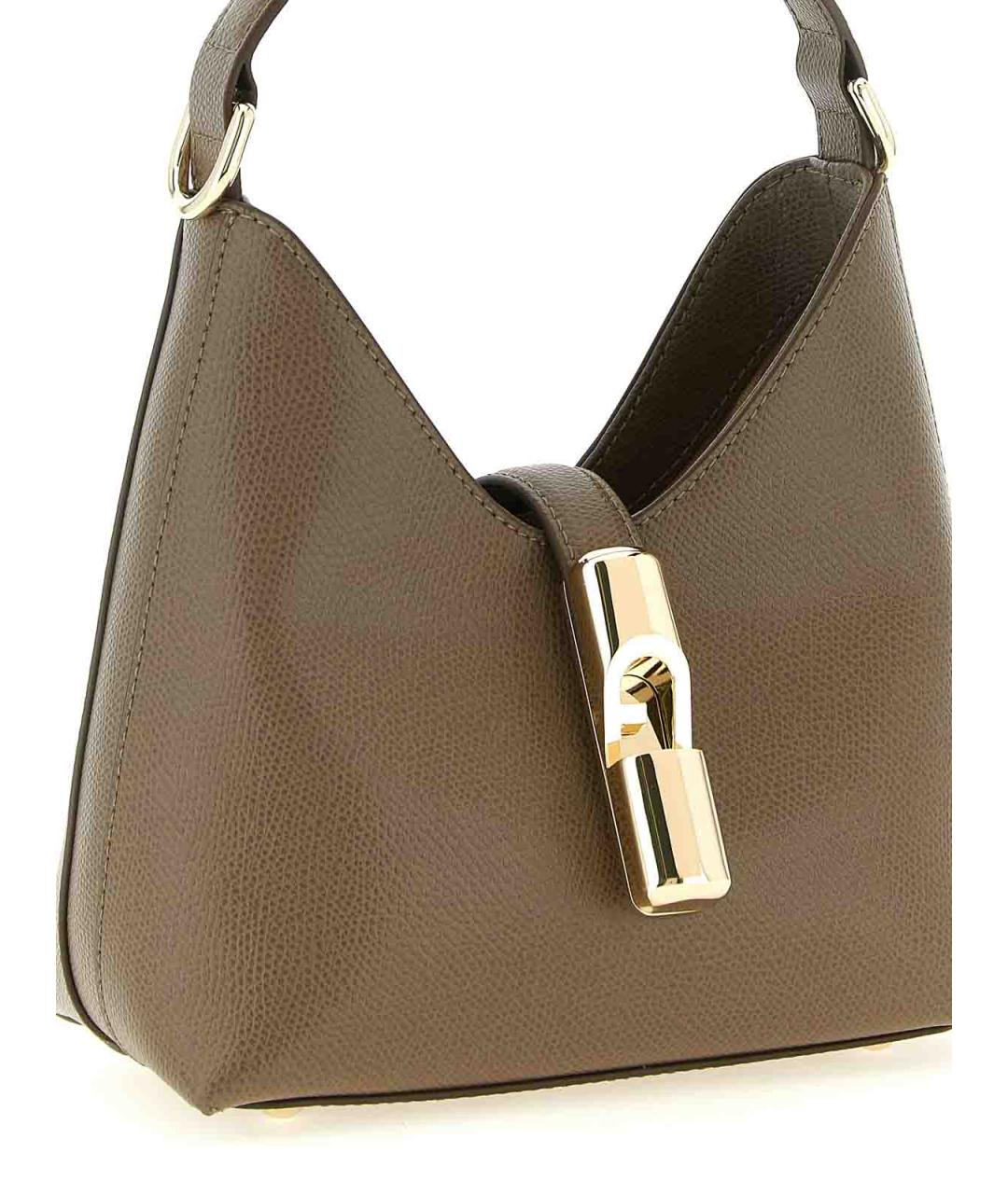 FURLA Зеленая кожаная сумка тоут, фото 3