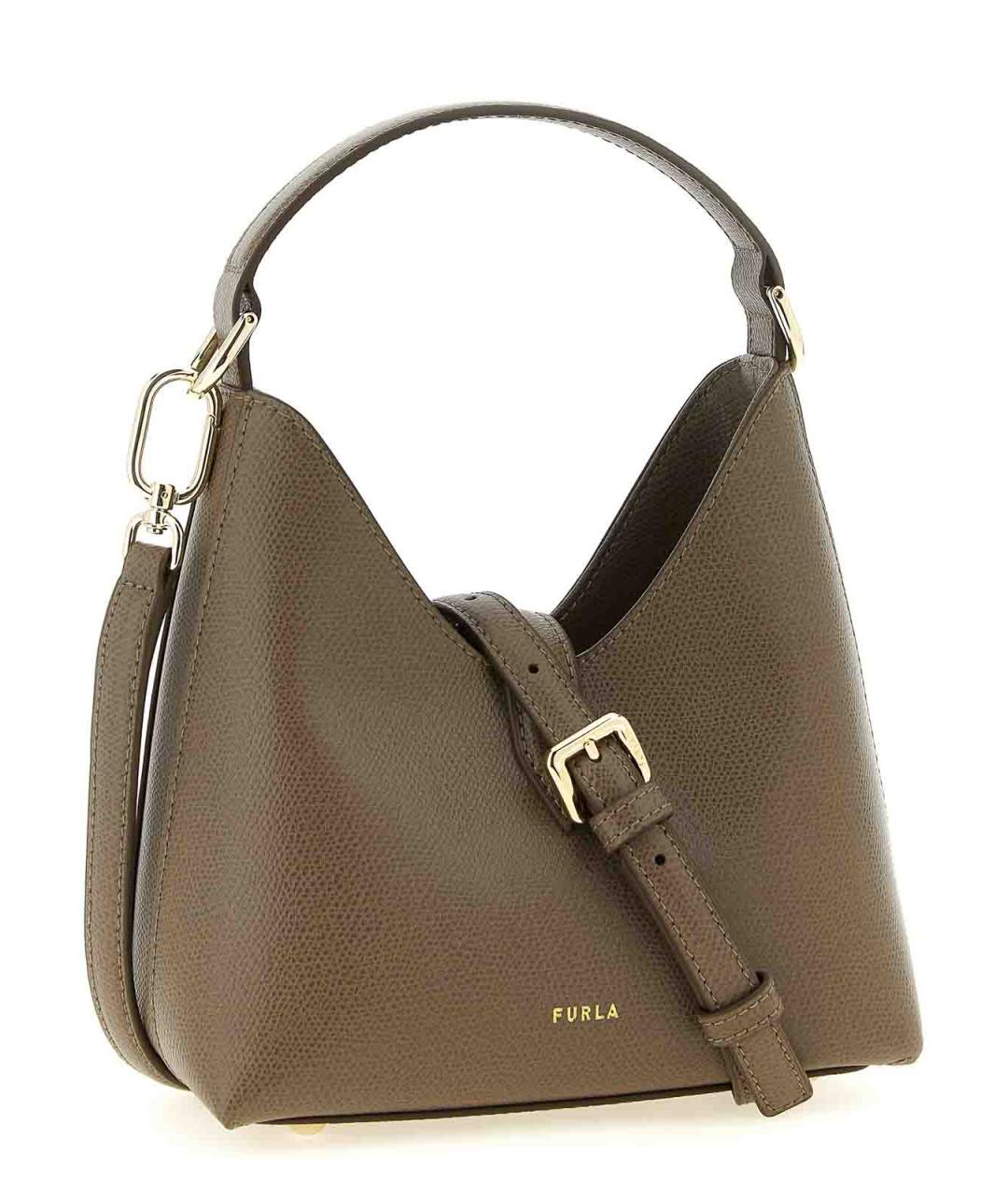 FURLA Зеленая кожаная сумка тоут, фото 2
