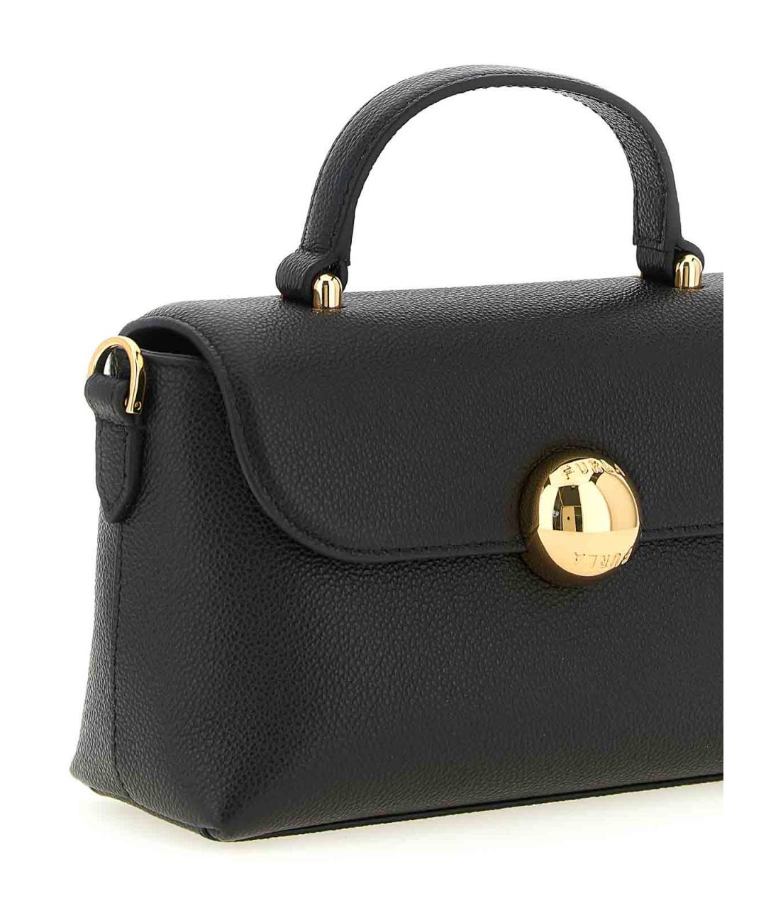FURLA Черная кожаная сумка через плечо, фото 3