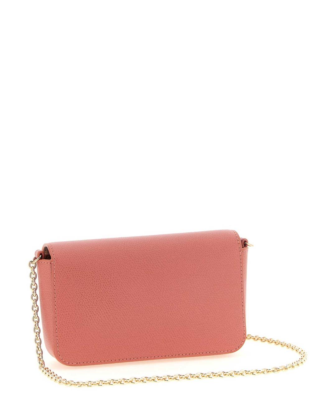 FURLA Розовая кожаная сумка через плечо, фото 2