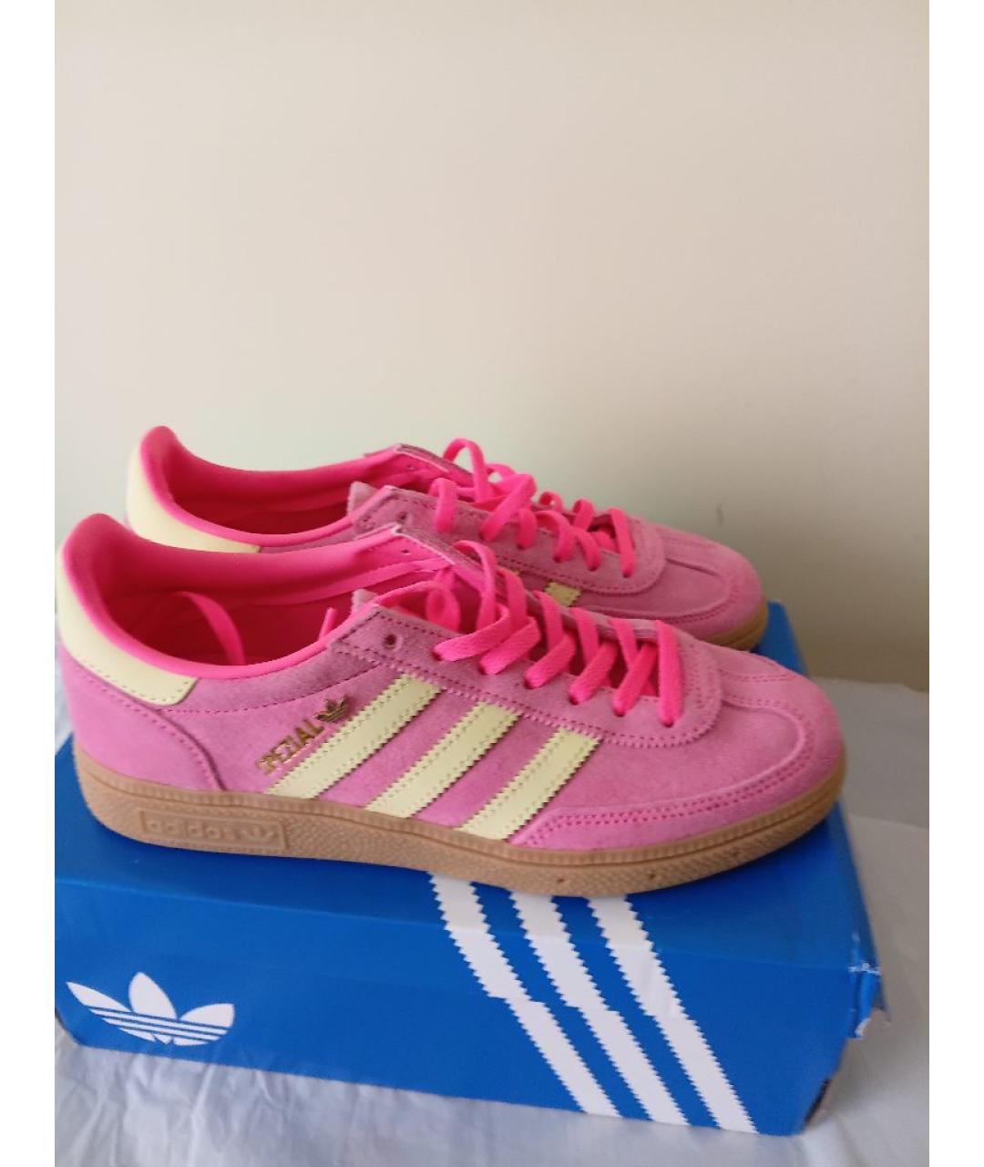 ADIDAS Розовые замшевые кеды, фото 7