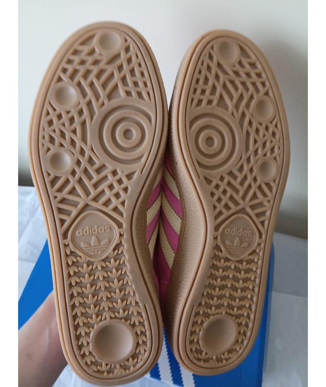 ADIDAS Розовые замшевые кеды, фото 6
