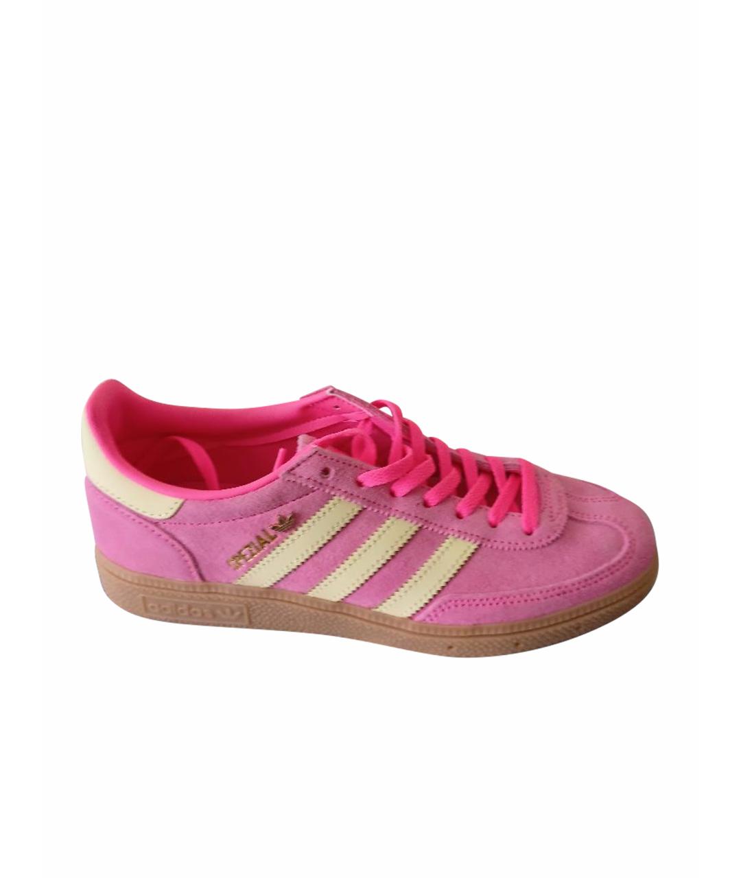 ADIDAS Розовые замшевые кеды, фото 1