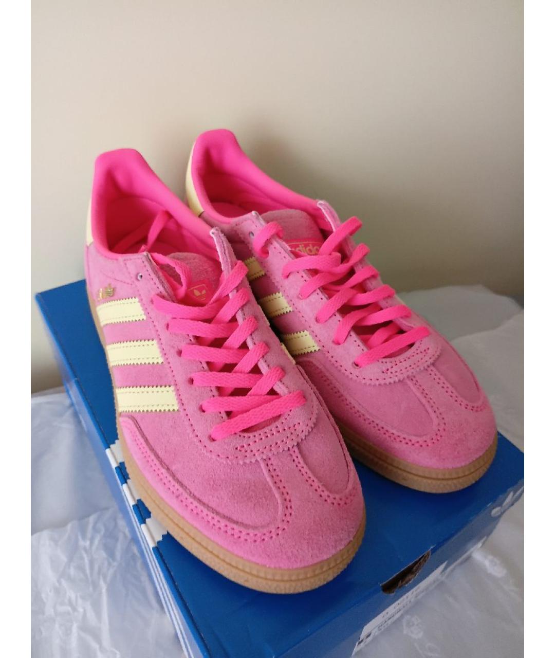 ADIDAS Розовые замшевые кеды, фото 4