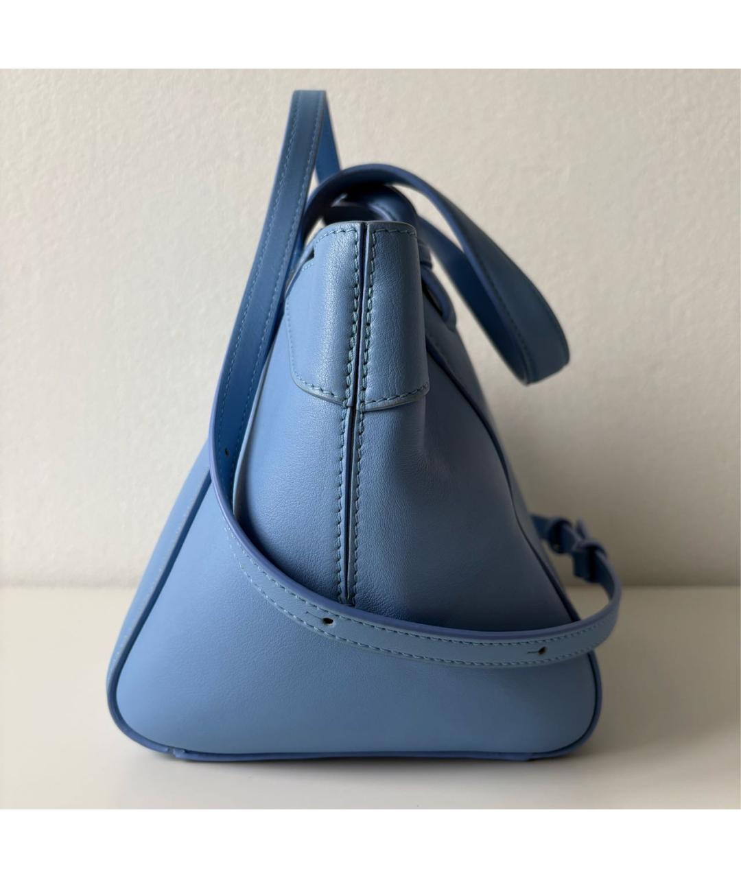 LOEWE Голубая кожаная сумка тоут, фото 5