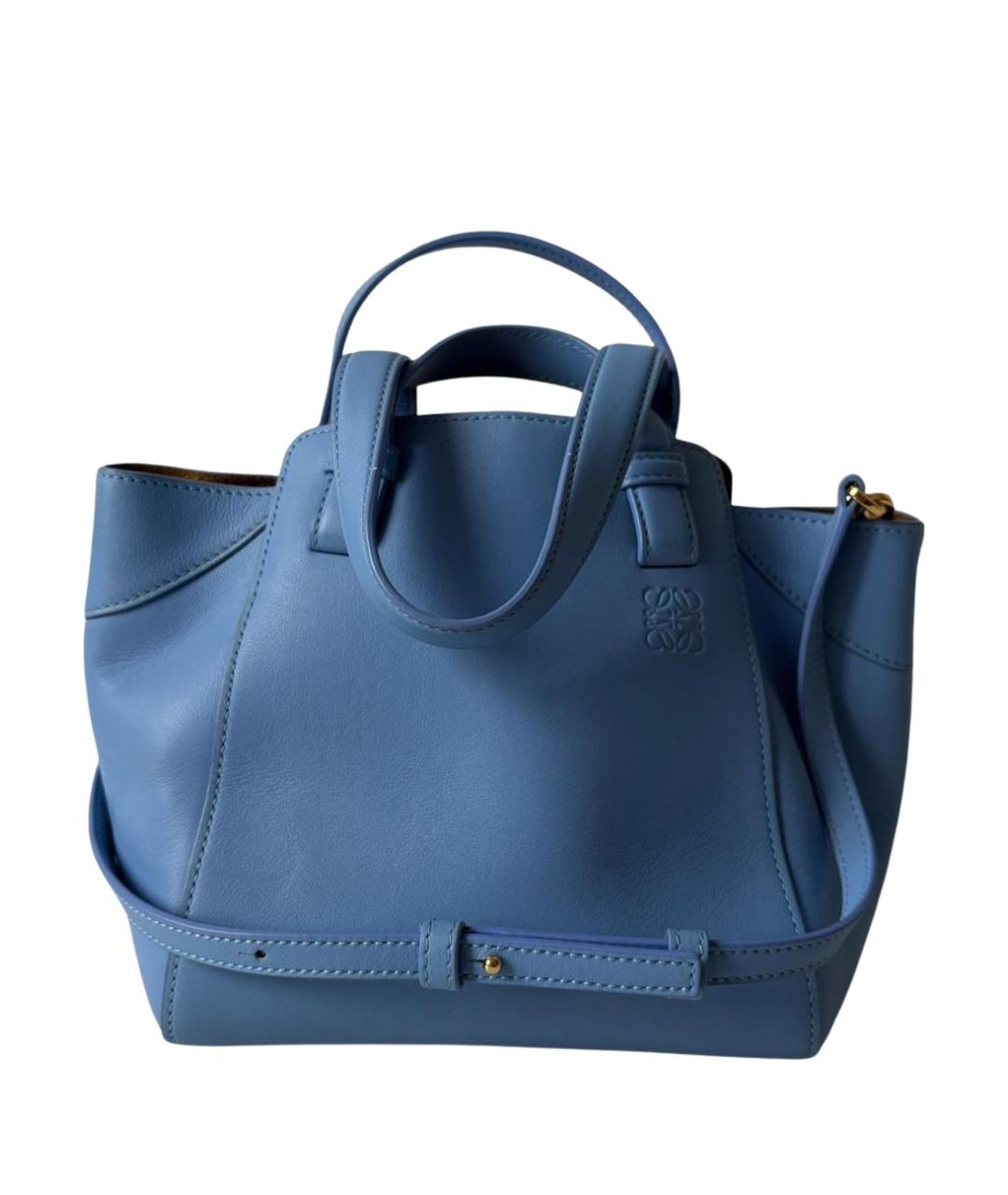 LOEWE Голубая кожаная сумка тоут, фото 1