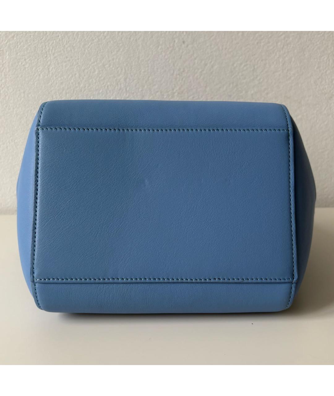 LOEWE Голубая кожаная сумка тоут, фото 6