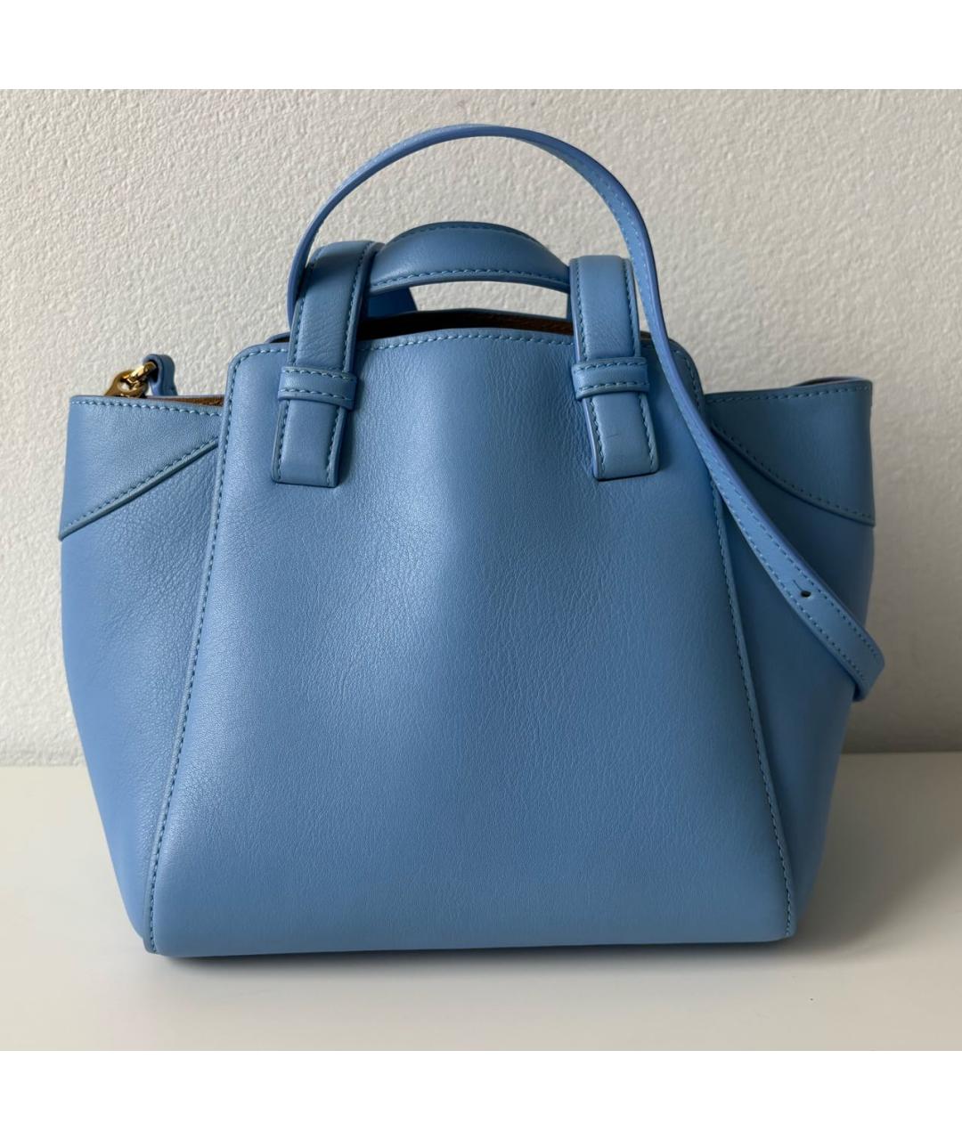 LOEWE Голубая кожаная сумка тоут, фото 3