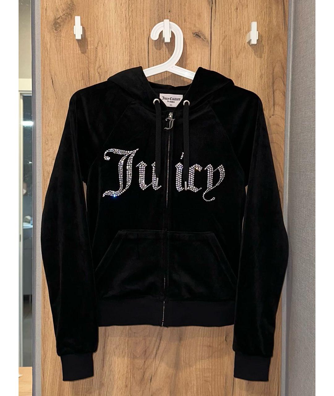 JUICY COUTURE Черный велюровый спортивные костюмы, фото 2
