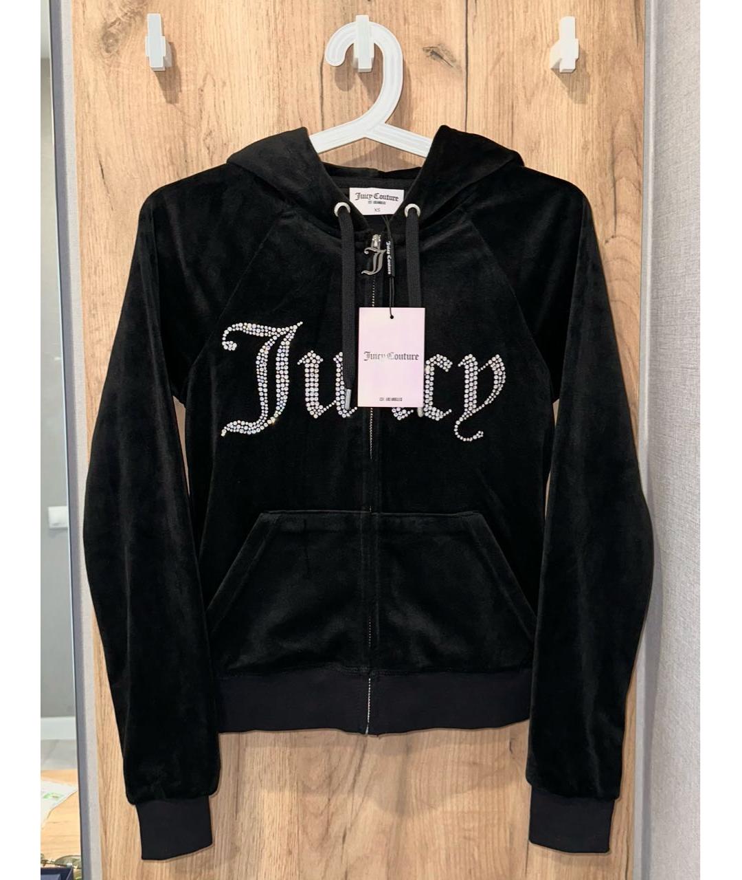 JUICY COUTURE Черный велюровый спортивные костюмы, фото 3