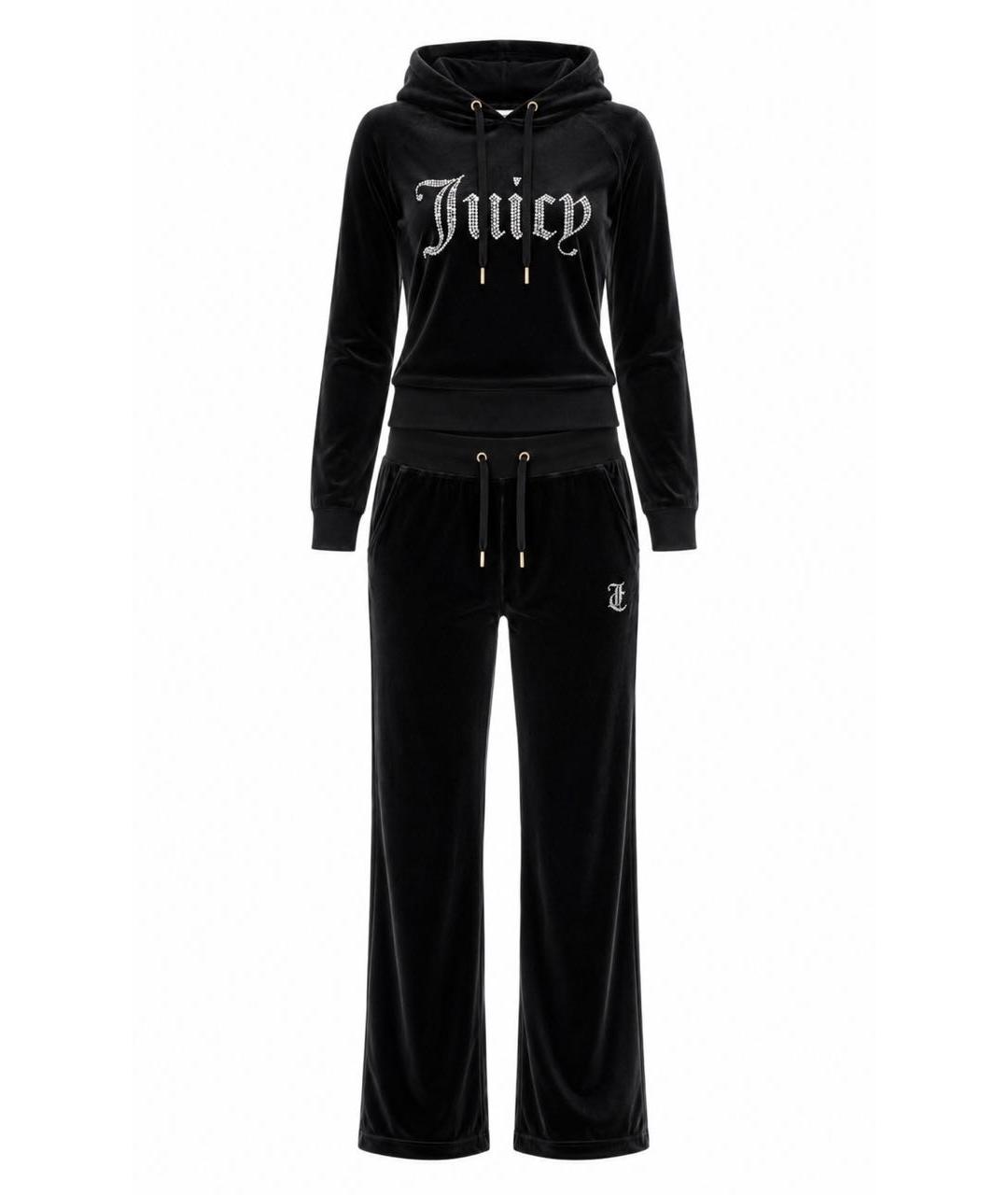 JUICY COUTURE Черный велюровый спортивные костюмы, фото 1