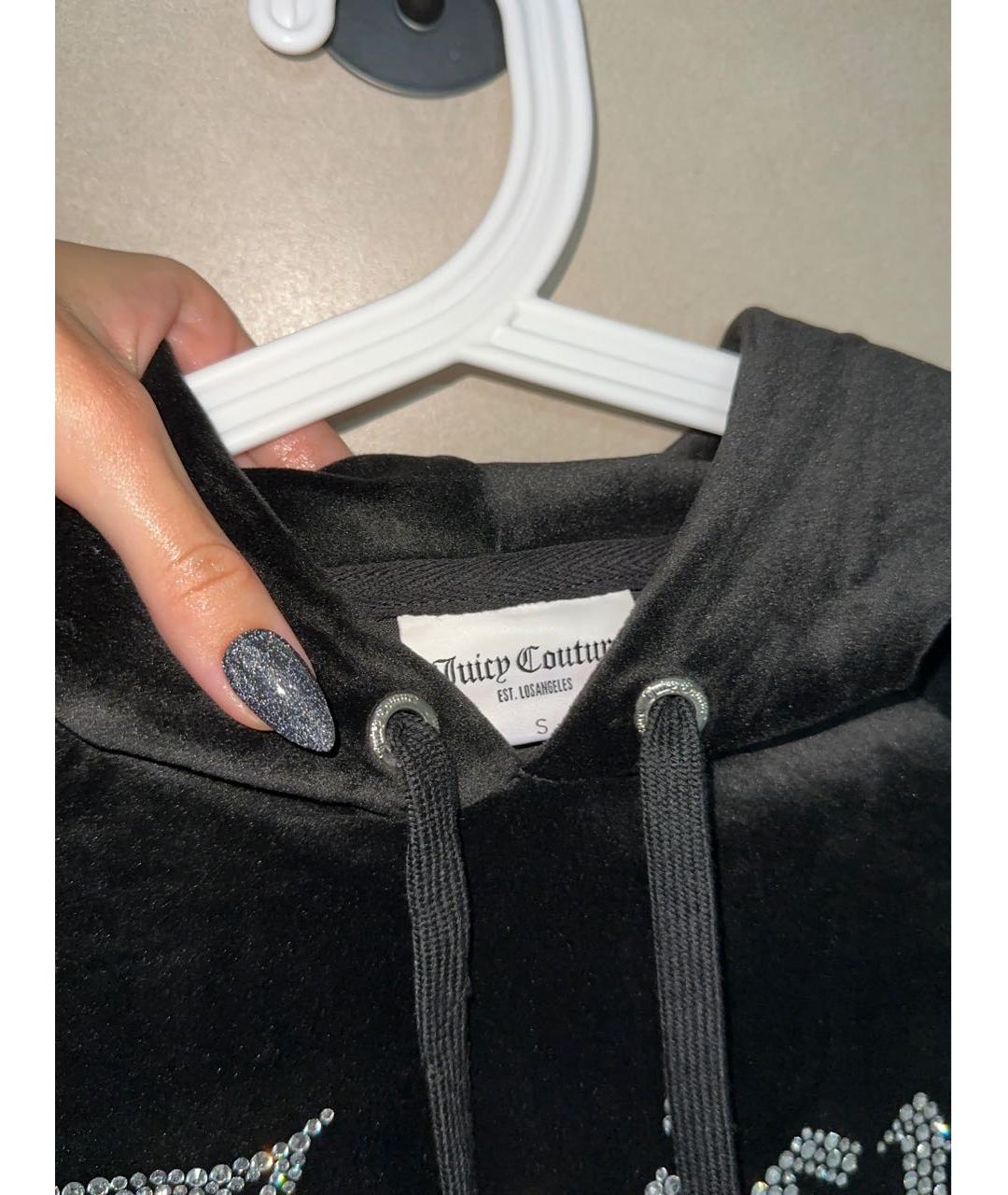 JUICY COUTURE Черный велюровый спортивные костюмы, фото 5