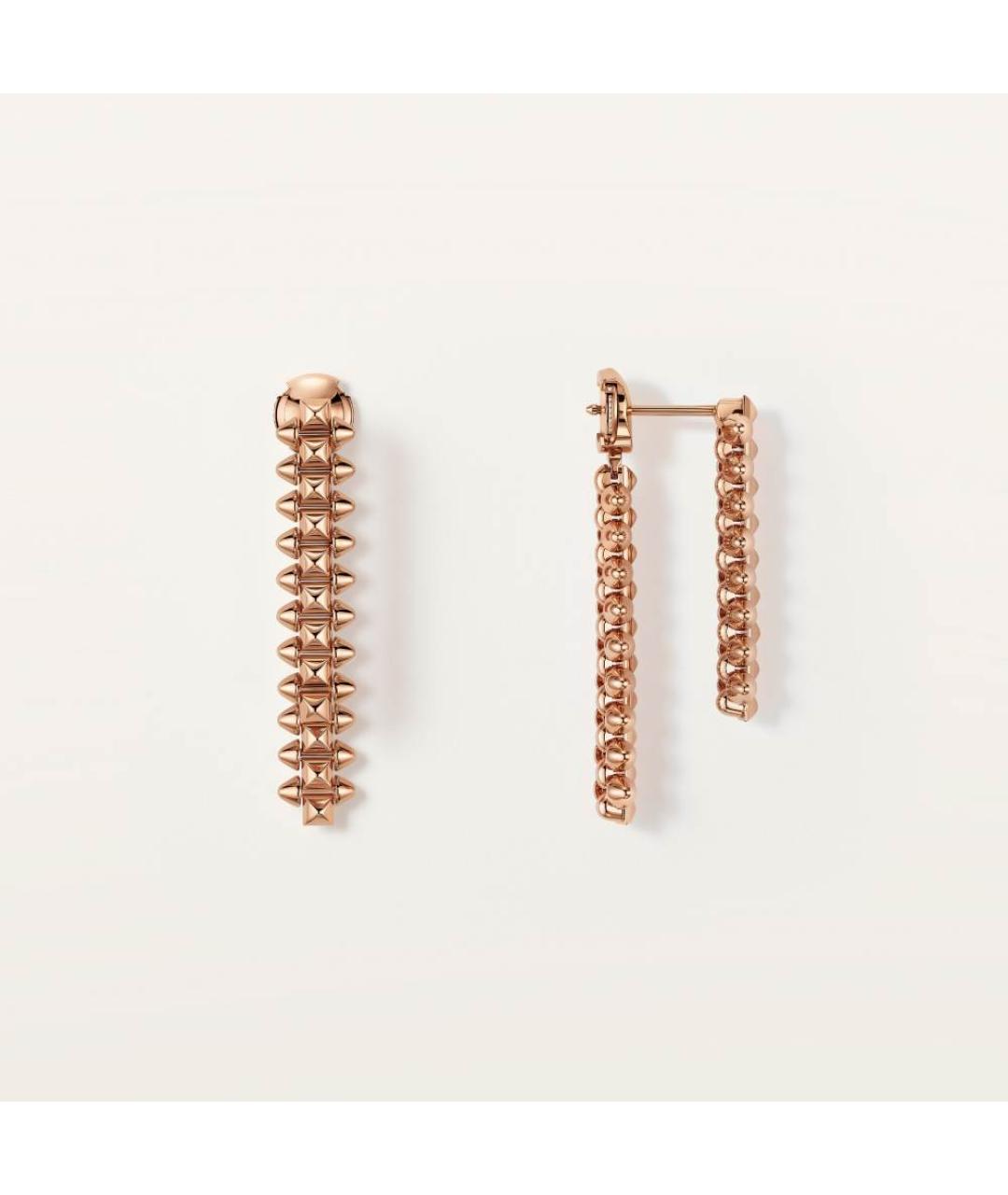 CARTIER Золотые серьги из розового золота, фото 4