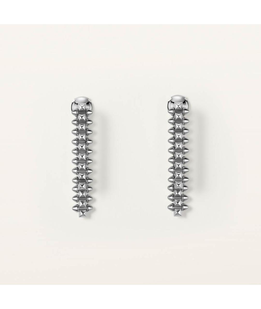 CARTIER Серебряные серьги из белого золота, фото 2